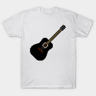 Black acoustic guitar T-Shirt